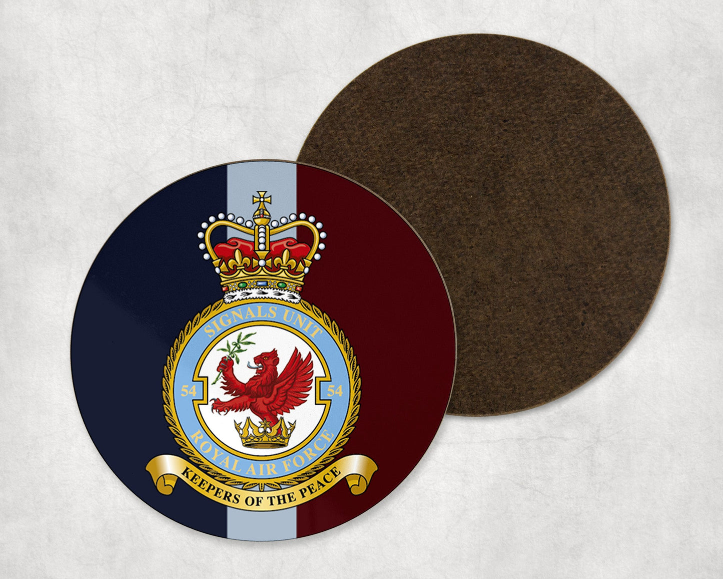 54 Signals Unit RAF - Round Coaster Set