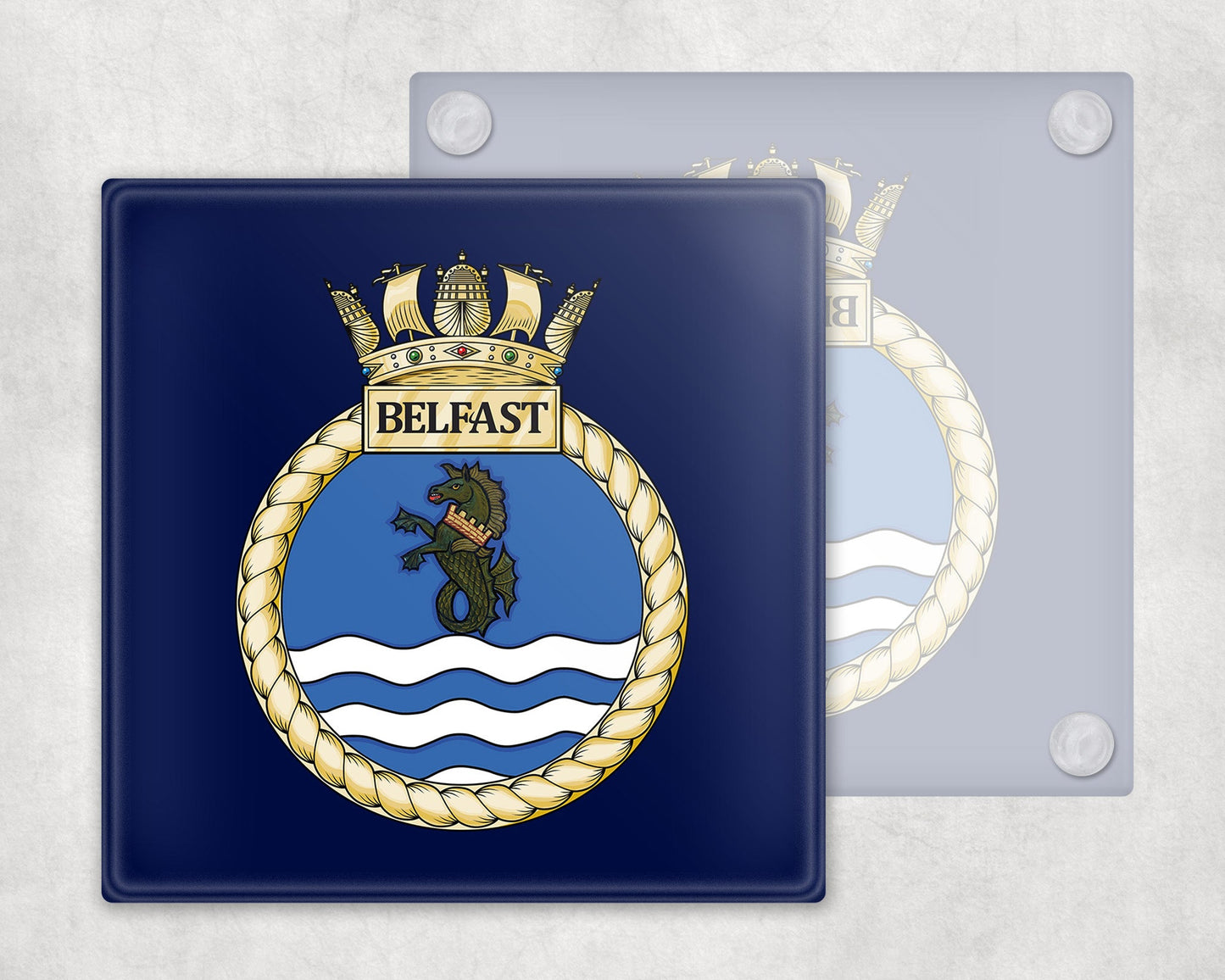 HMS Belfast - Glass Coaster