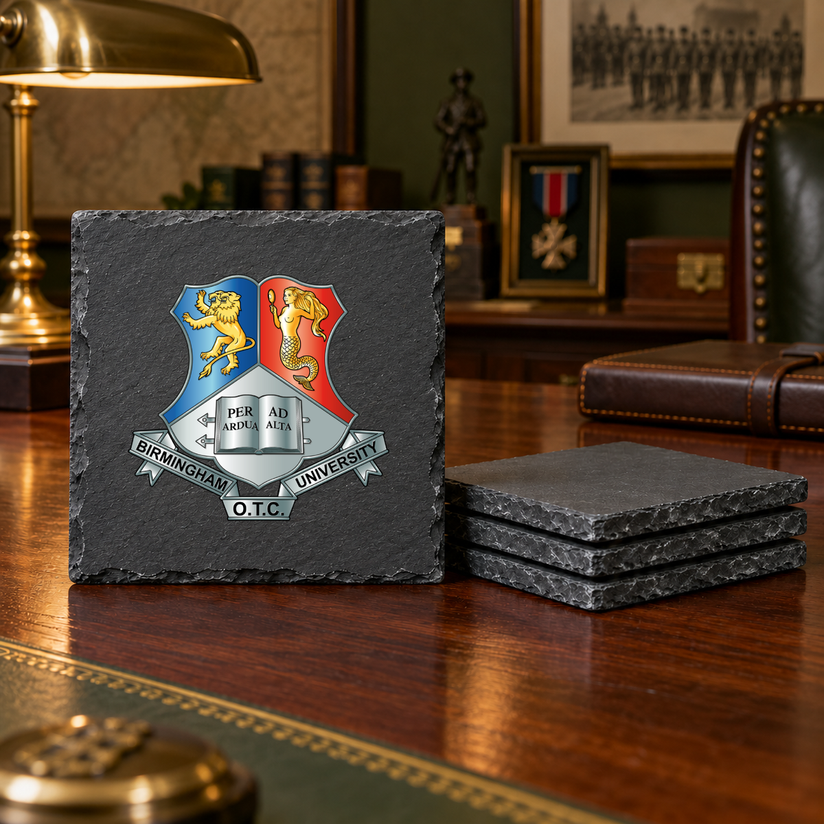 Birmingham UOTC - Slate Coaster Set | The Crafty Black Dog