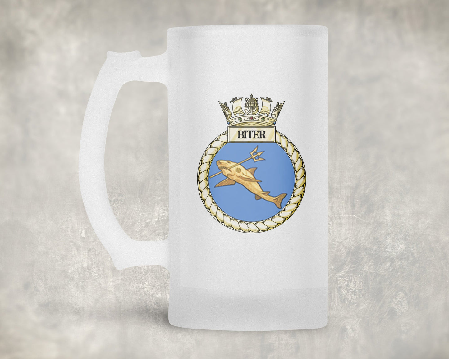 HMS Biter - Frosted Stein/Tankard/Beer Mug - Frosted Stein/Tankard/Beer Mug