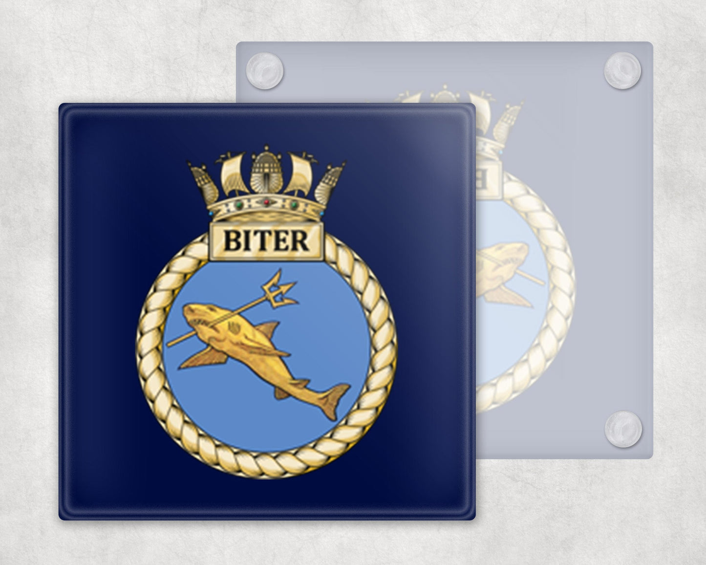 HMS Biter - Glass Coaster