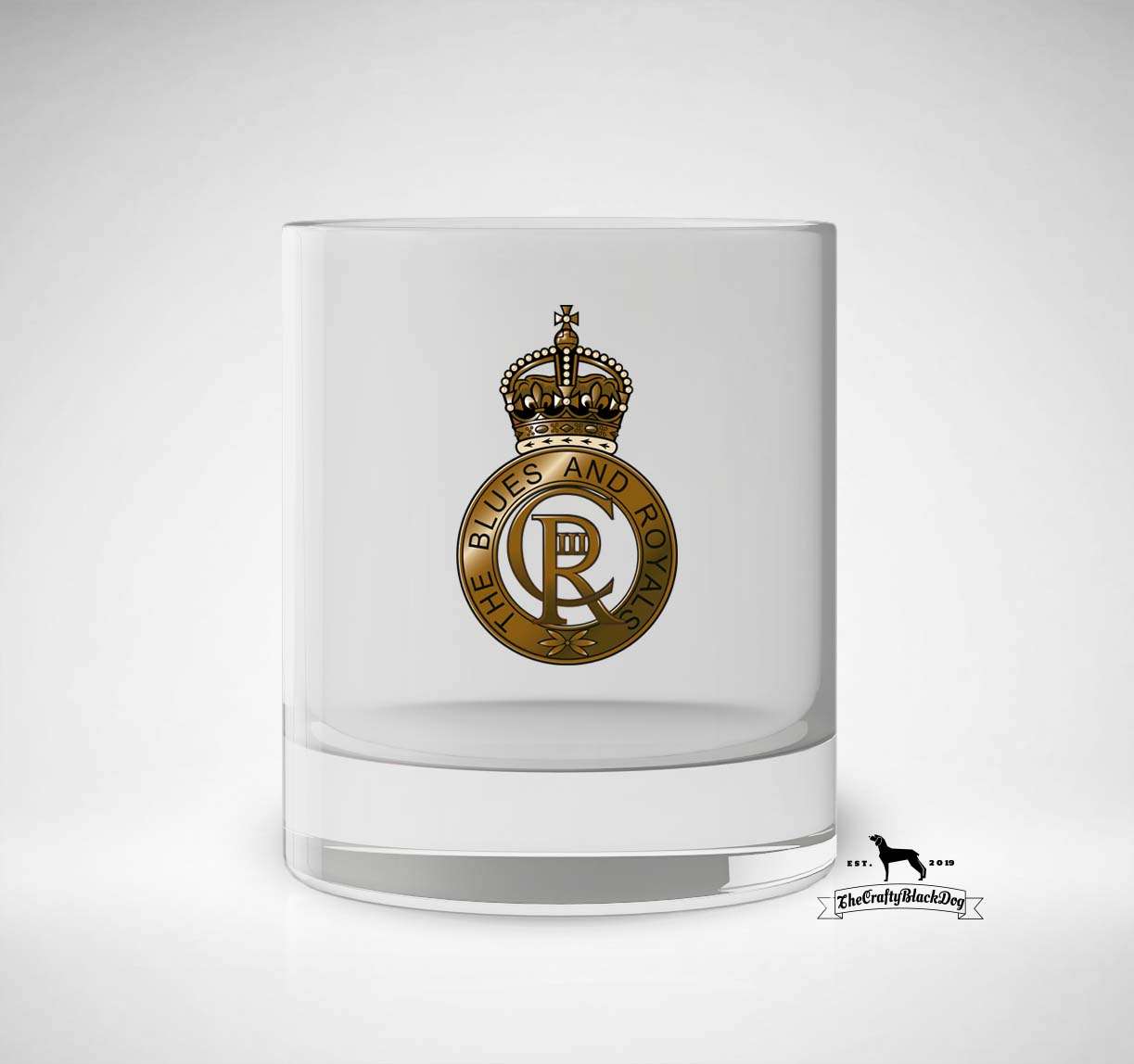 Blues and Royals - Whiskey/Spirit Glass KC