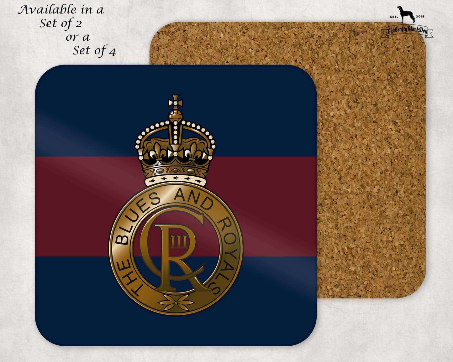 Blues and Royals - COASTER SET (New King's Crown)