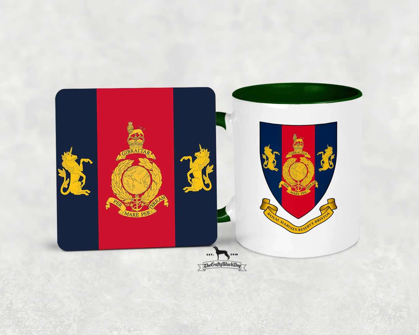 Royal Marines Reserve Bristol - Mug and Coaster Set (RMR)