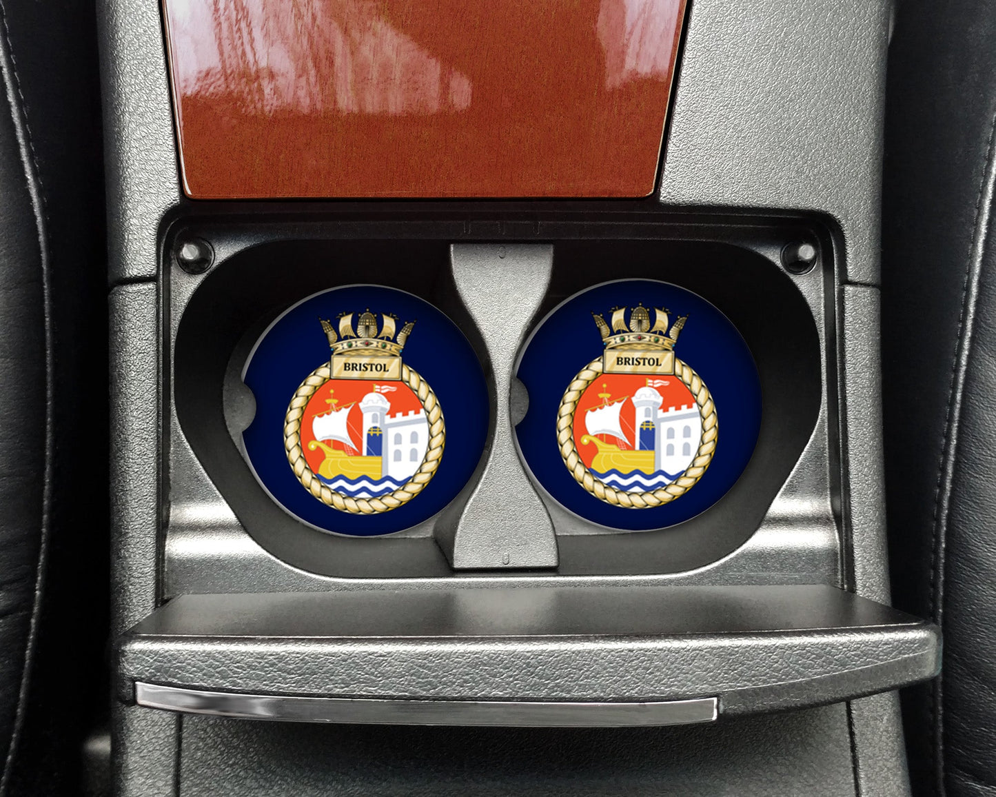 HMS Bristol - Car Coasters