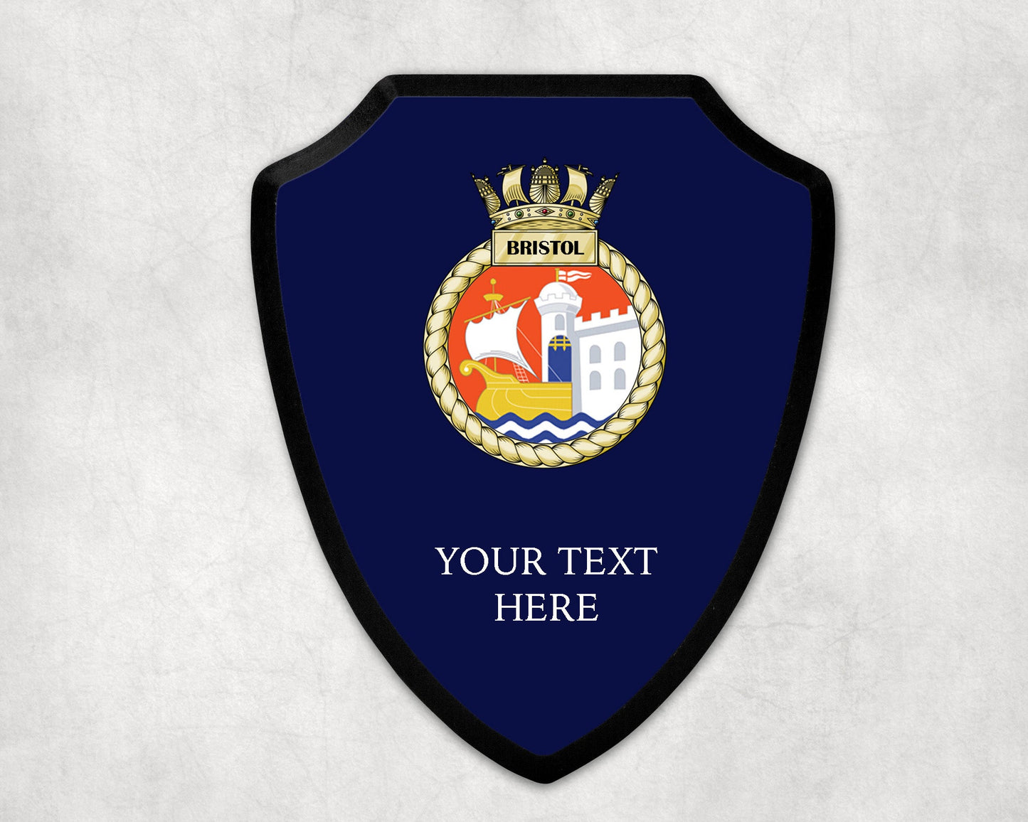 HMS Bristol - Royal Navy Printed Wall Shield
