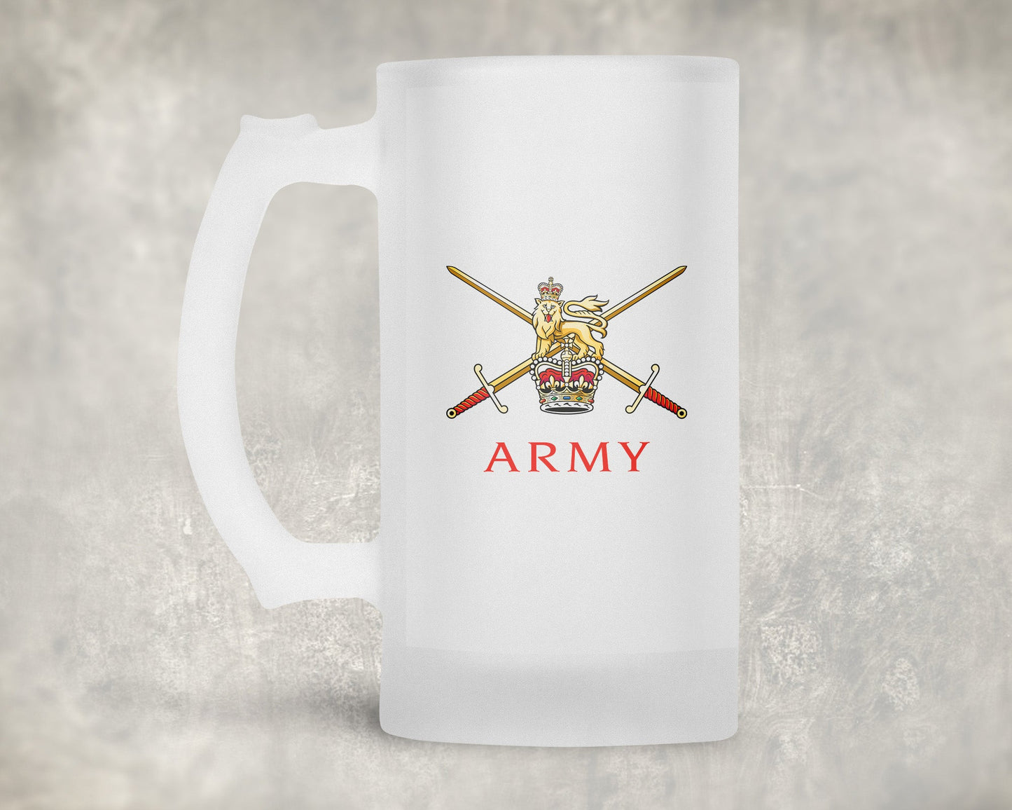Army Badge - Frosted Stein