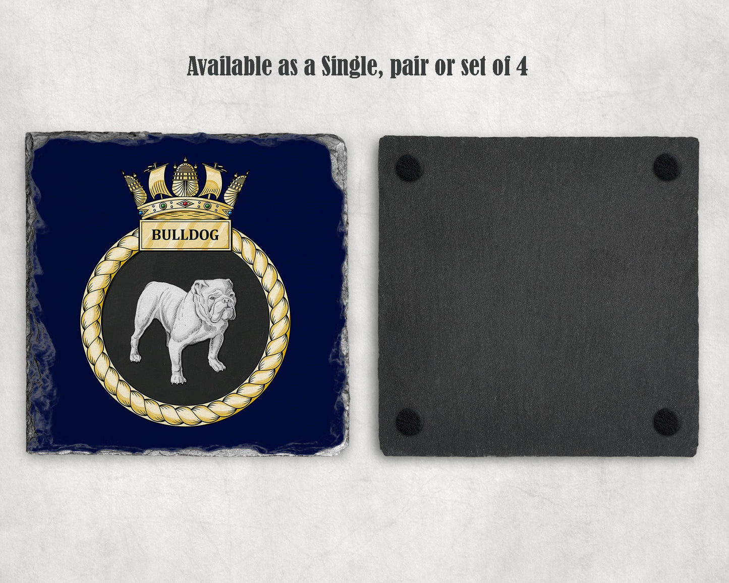 HMS Bulldog - Slate Coaster