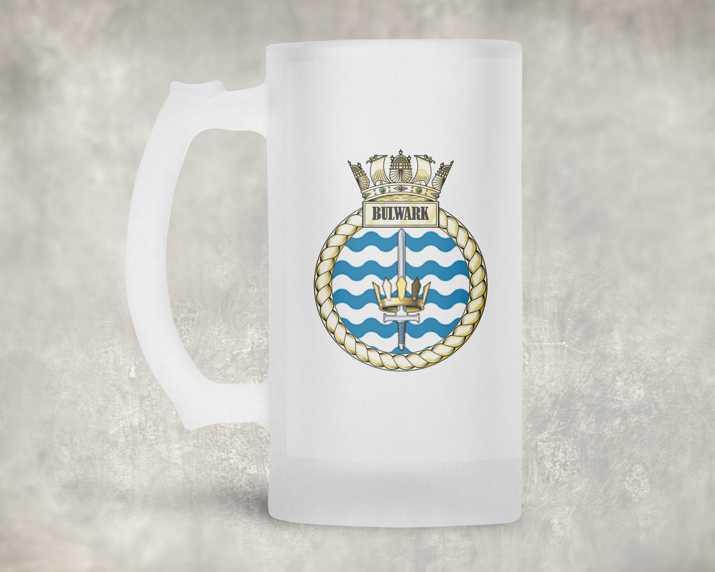 HMS Bulwark - Frosted Stein/Tankard/Beer Mug - Frosted Stein/Tankard/Beer Mug