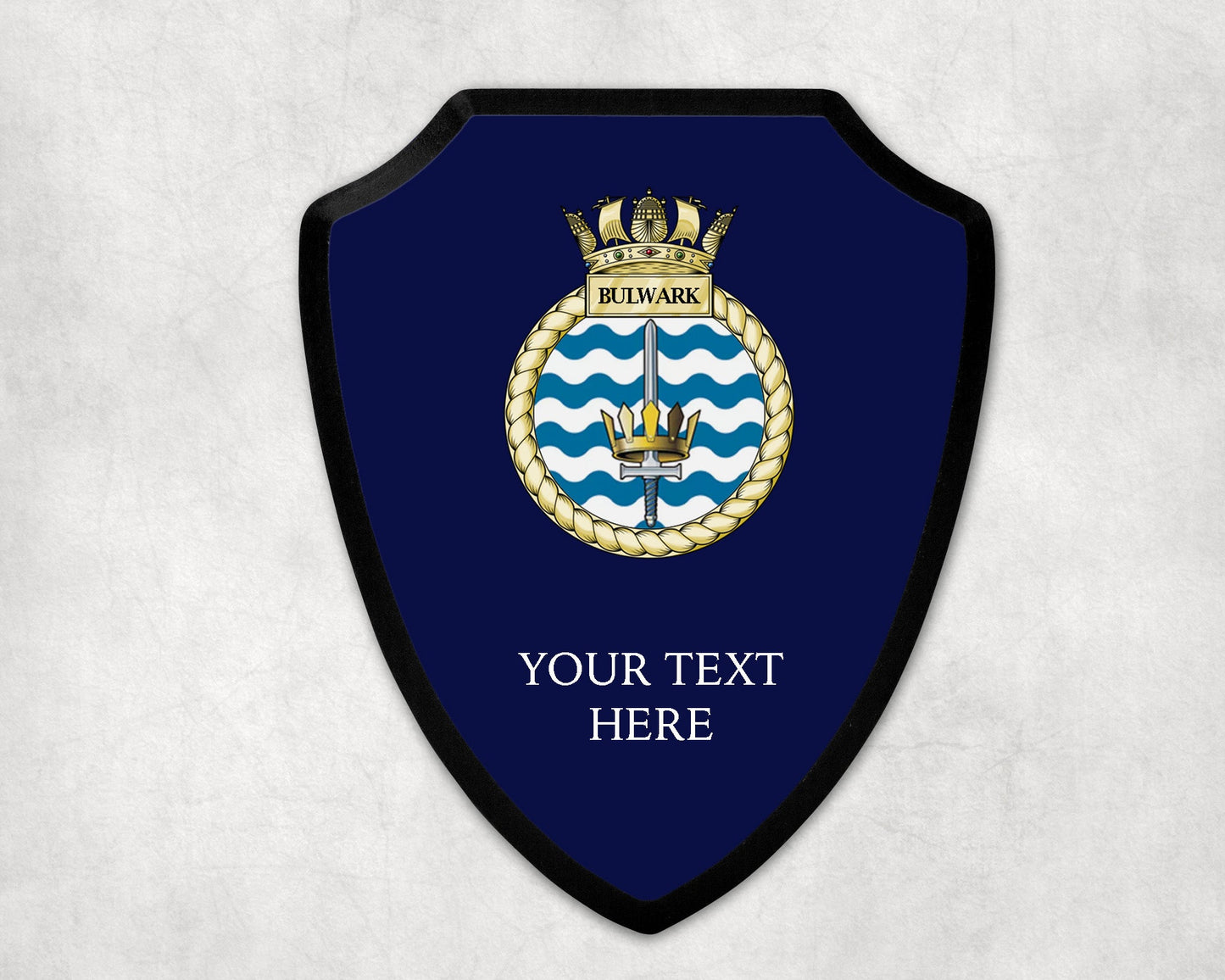 HMS Bulwark - Royal Navy Printed Wall Shield
