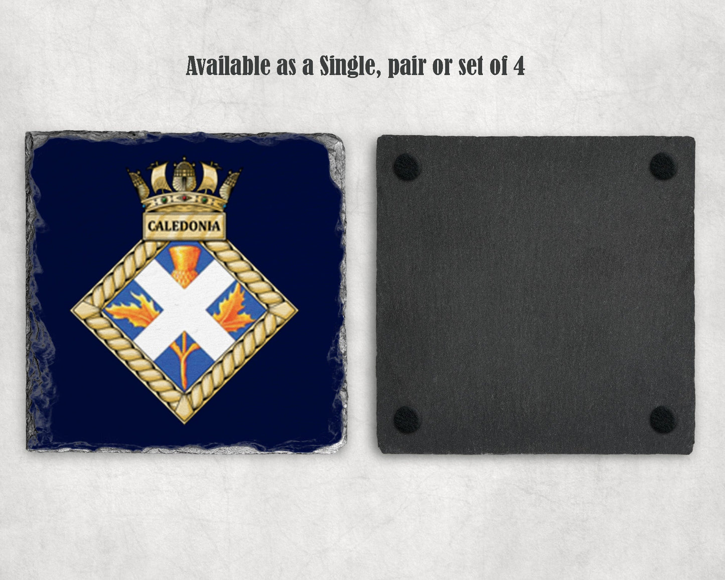 HMS Caledonia - Slate Coaster