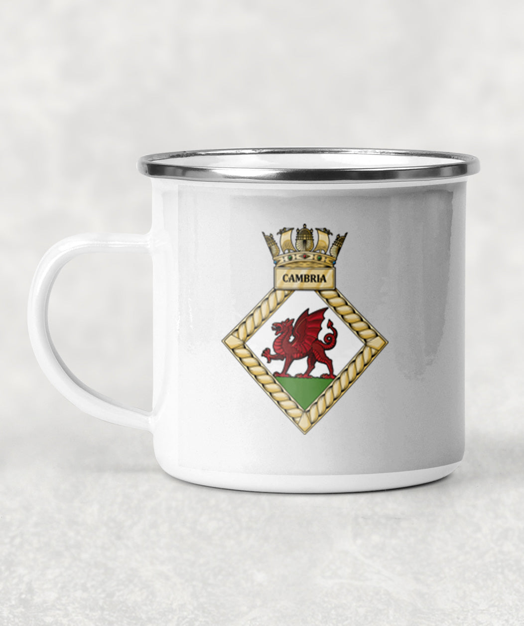 HMS Cambria - Enamel Mug