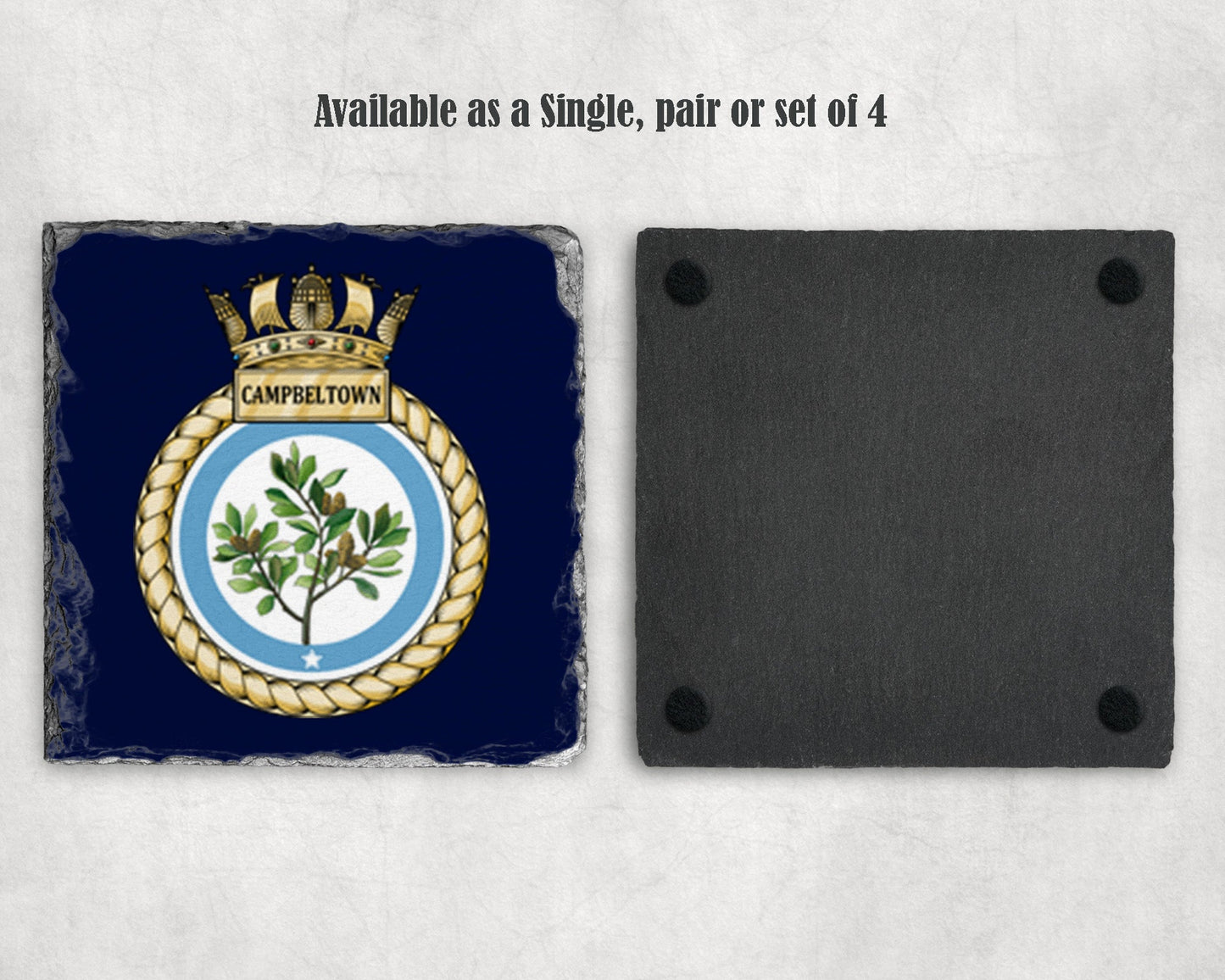 HMS Campbeltown - Slate Coaster