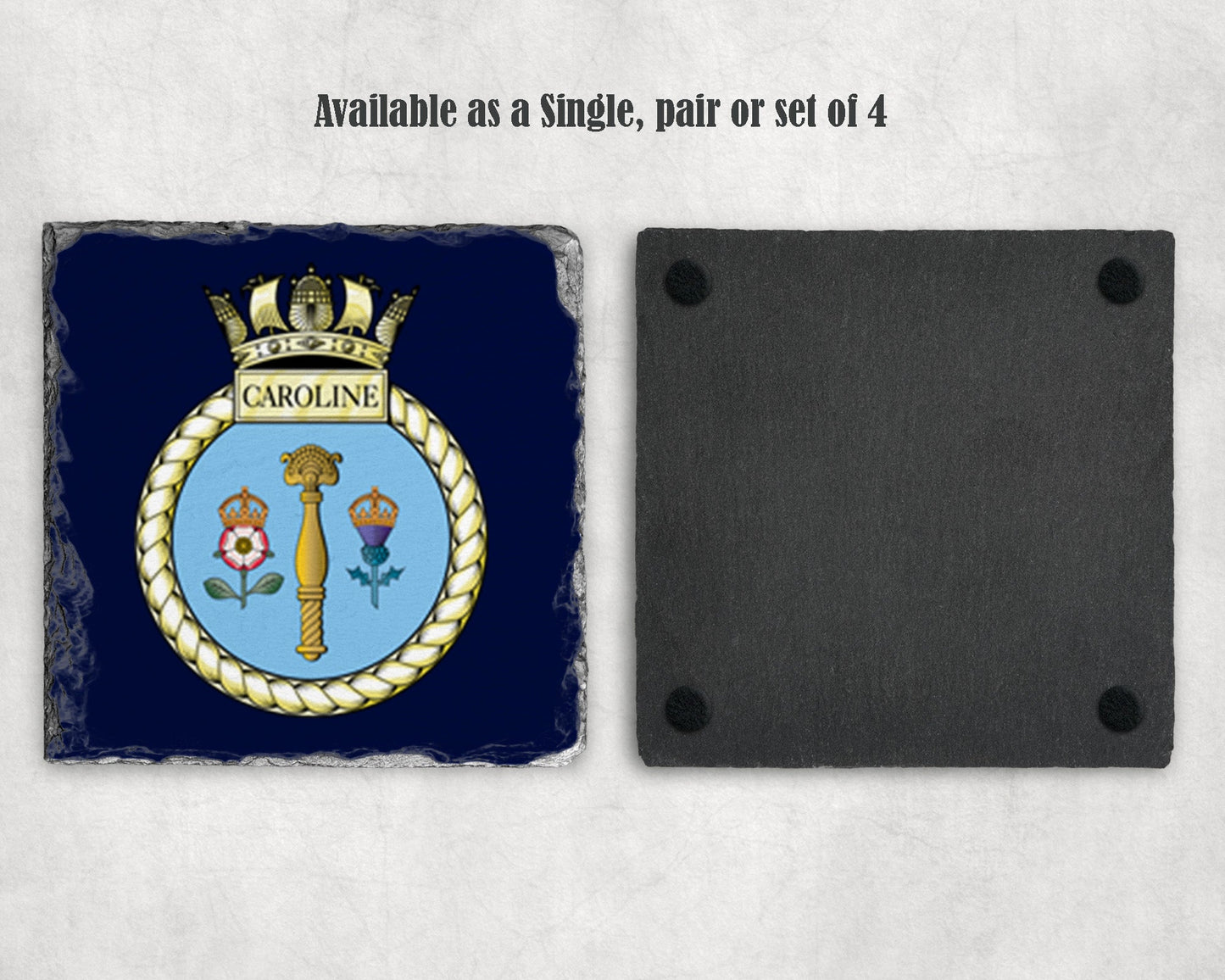 HMS Caroline - Slate Coaster