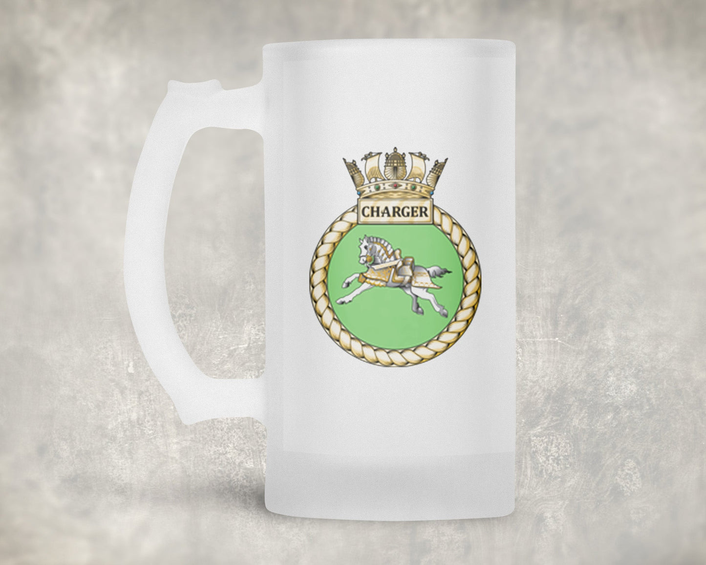 HMS Charger - Frosted Stein/Tankard/Beer Mug - Frosted Stein/Tankard/Beer Mug