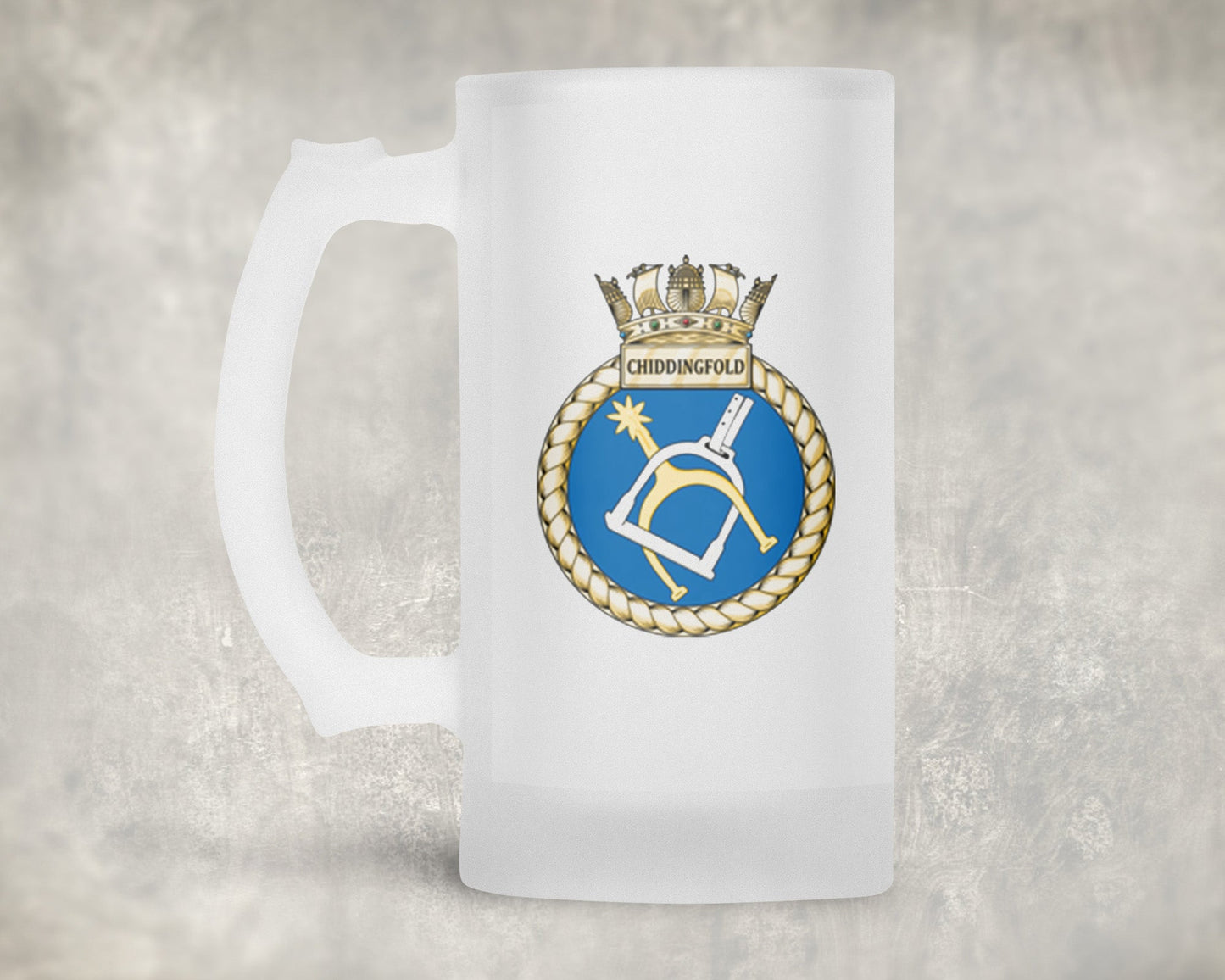 HMS Chiddingfold - Frosted Stein/Tankard/Beer Mug - Frosted Stein/Tankard/Beer Mug