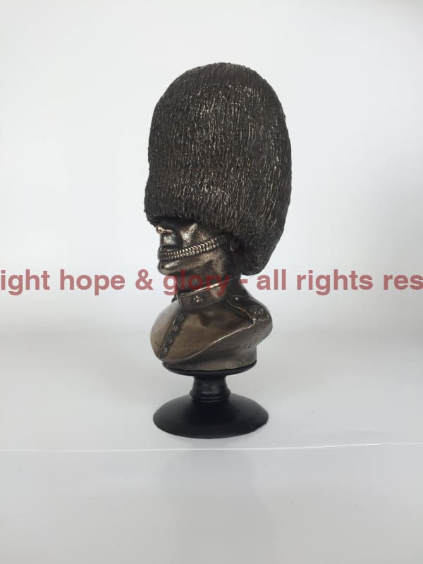 Coldstream Guards Bust Cold Cast Bronze Military Statue Sculpture