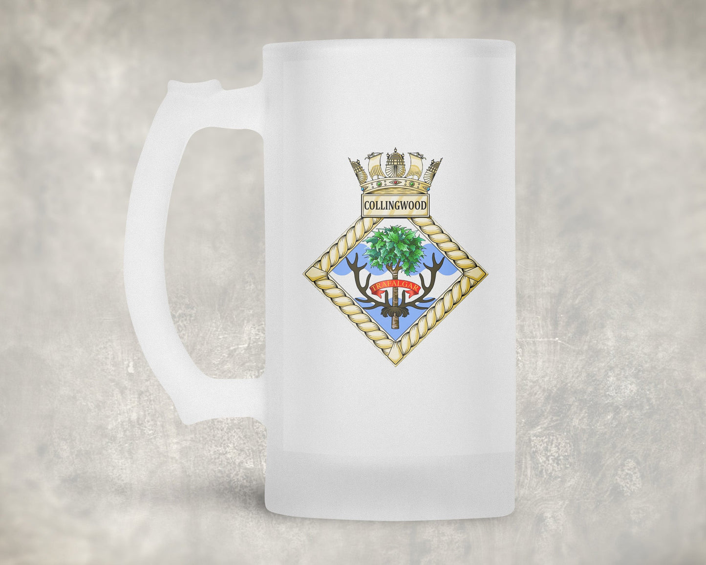 HMS Collingwood - Frosted Stein/Tankard/Beer Mug - Frosted Stein/Tankard/Beer Mug