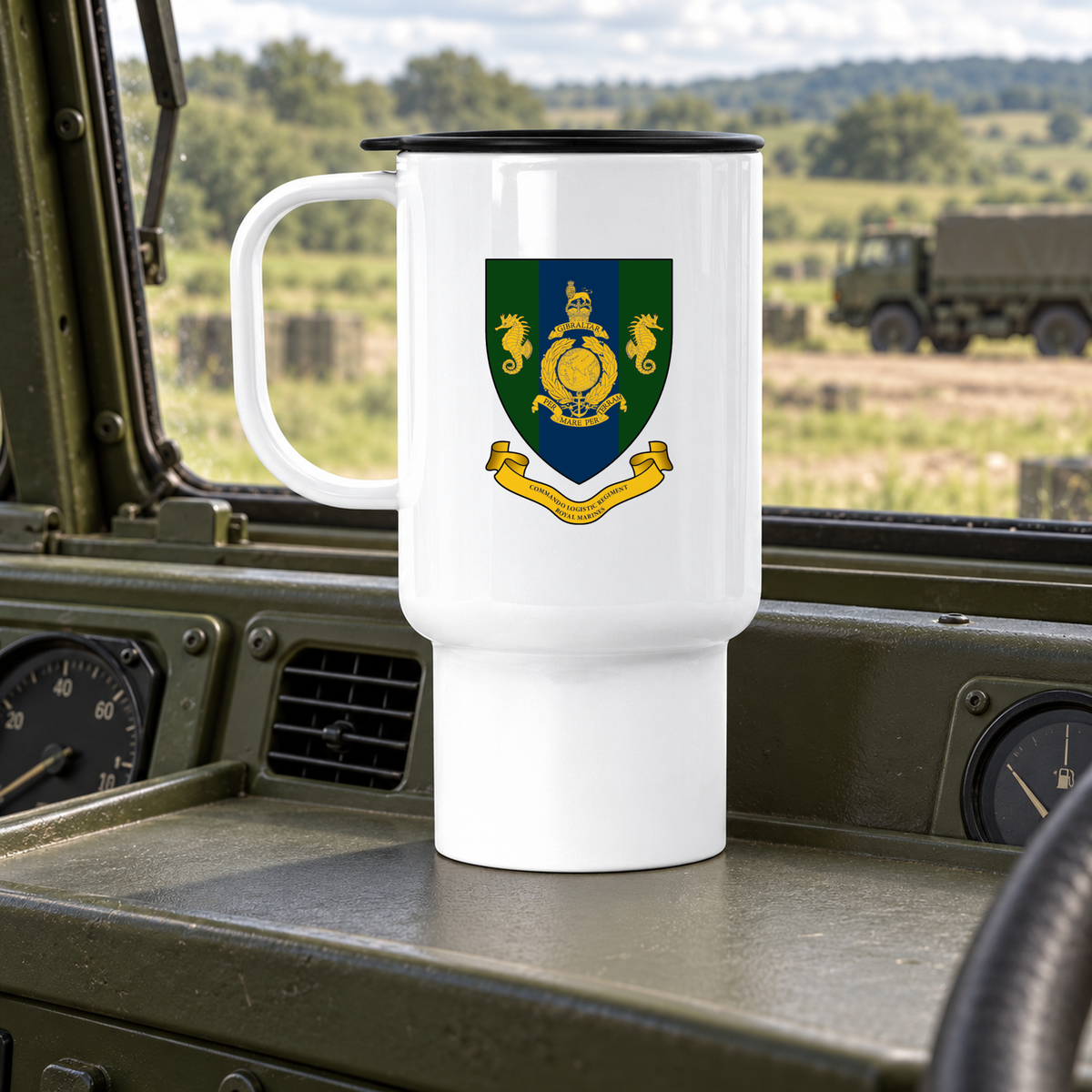 Commando Logistic Regiment RM (CLR) - Travel Mug | The Crafty Black Dog