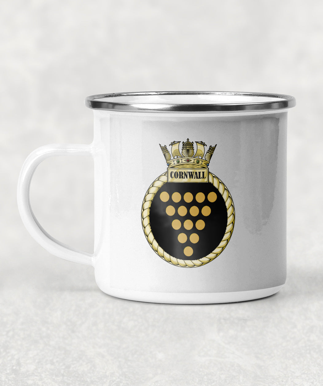 HMS Cornwall - Enamel Mug