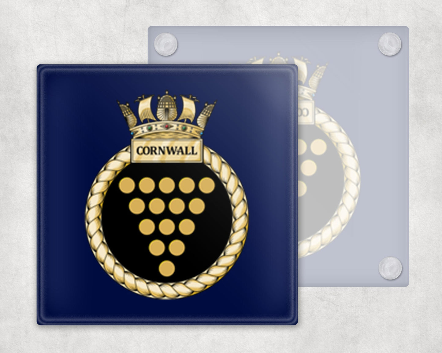 HMS Cornwall - Glass Coaster