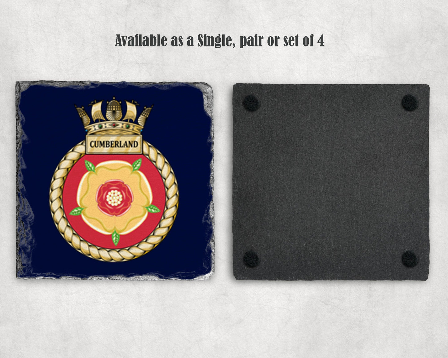 HMS Cumberland - Slate Coaster