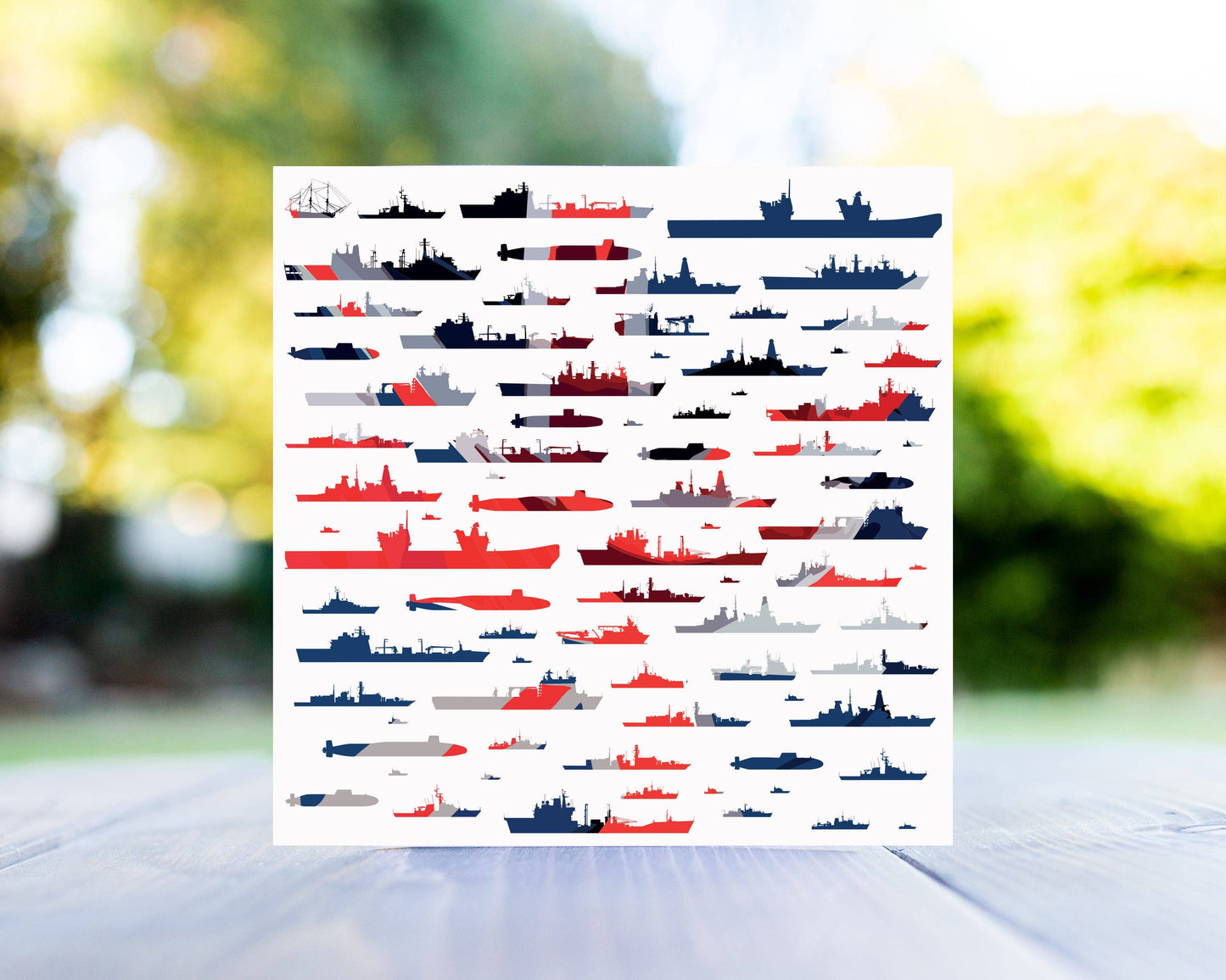 Gillian Jones Designs - RN & RFA Fleet Greeting Card