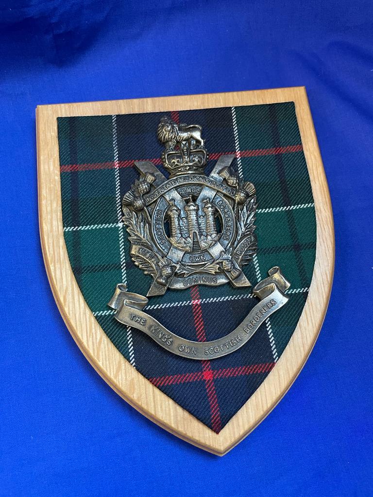 Kings Own Scottish Borderers Military Wall Plaque | Handmade in England