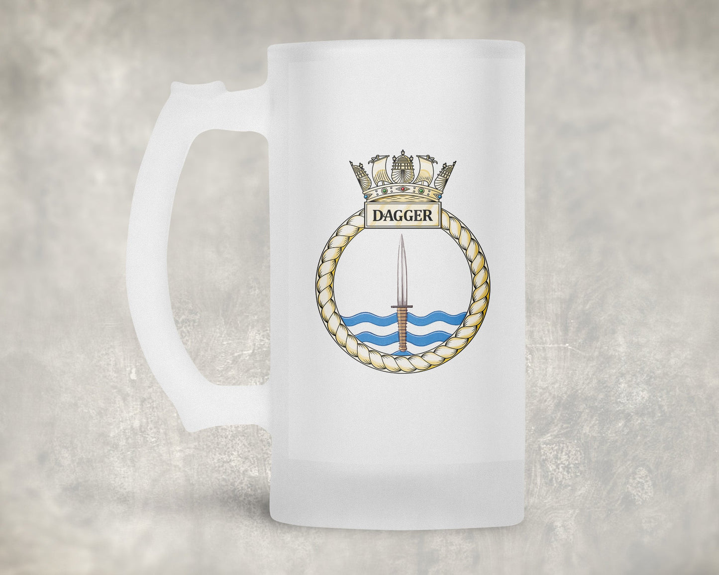 HMS Dagger - Frosted Stein/Tankard/Beer Mug - Frosted Stein/Tankard/Beer Mug
