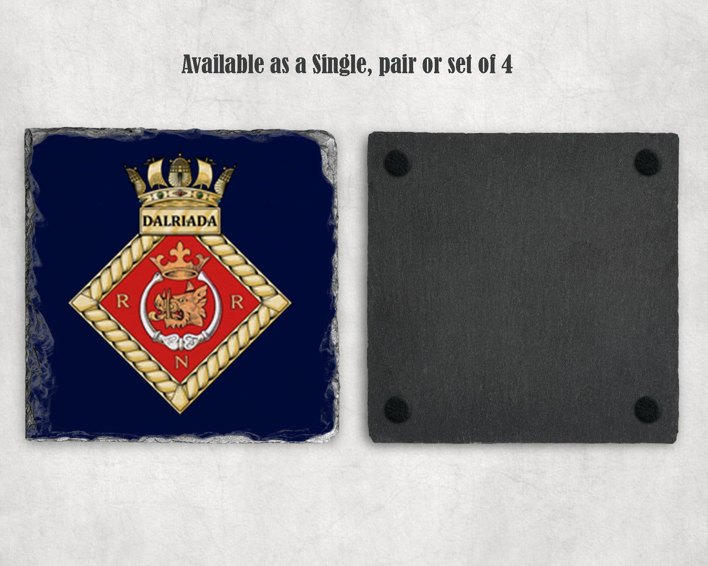 HMS Dalriada - Slate Coaster