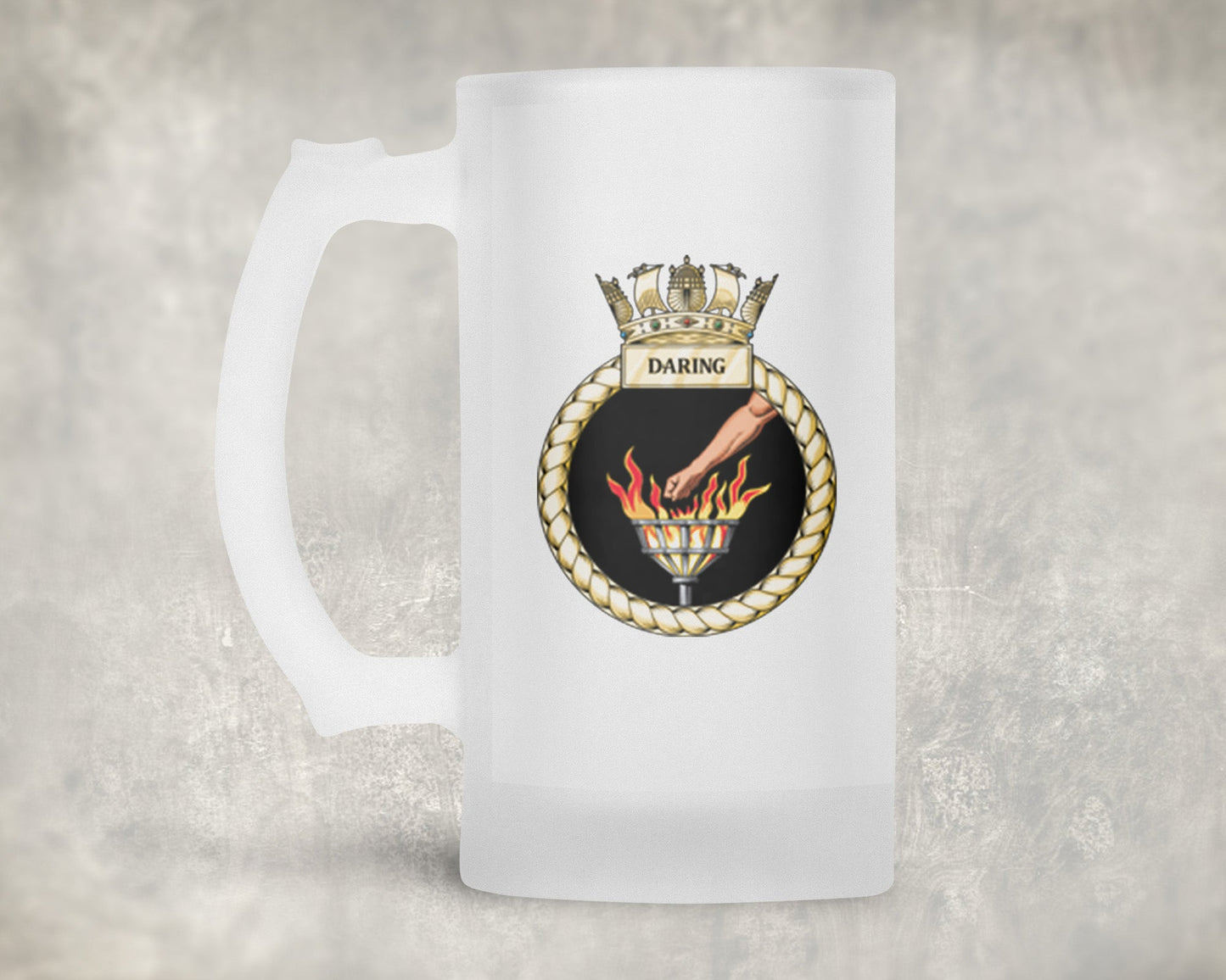 HMS Daring - Frosted Stein/Tankard/Beer Mug - Frosted Stein/Tankard/Beer Mug