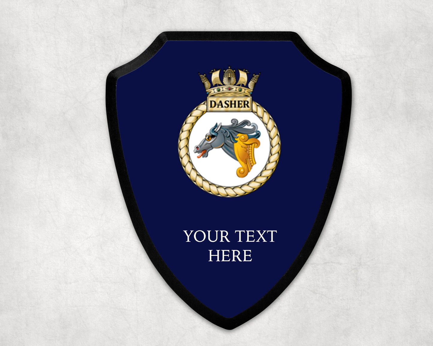 HMS Dasher - Royal Navy Printed Wall Shield