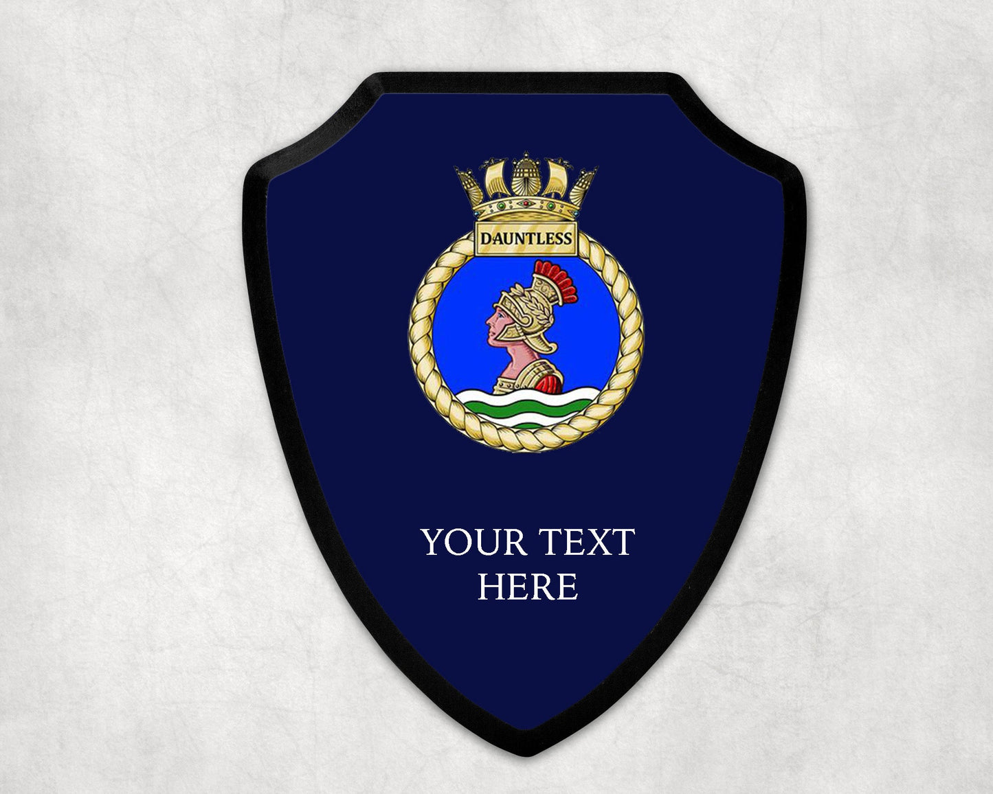 HMS Dauntless - Royal Navy Printed Wall Shield