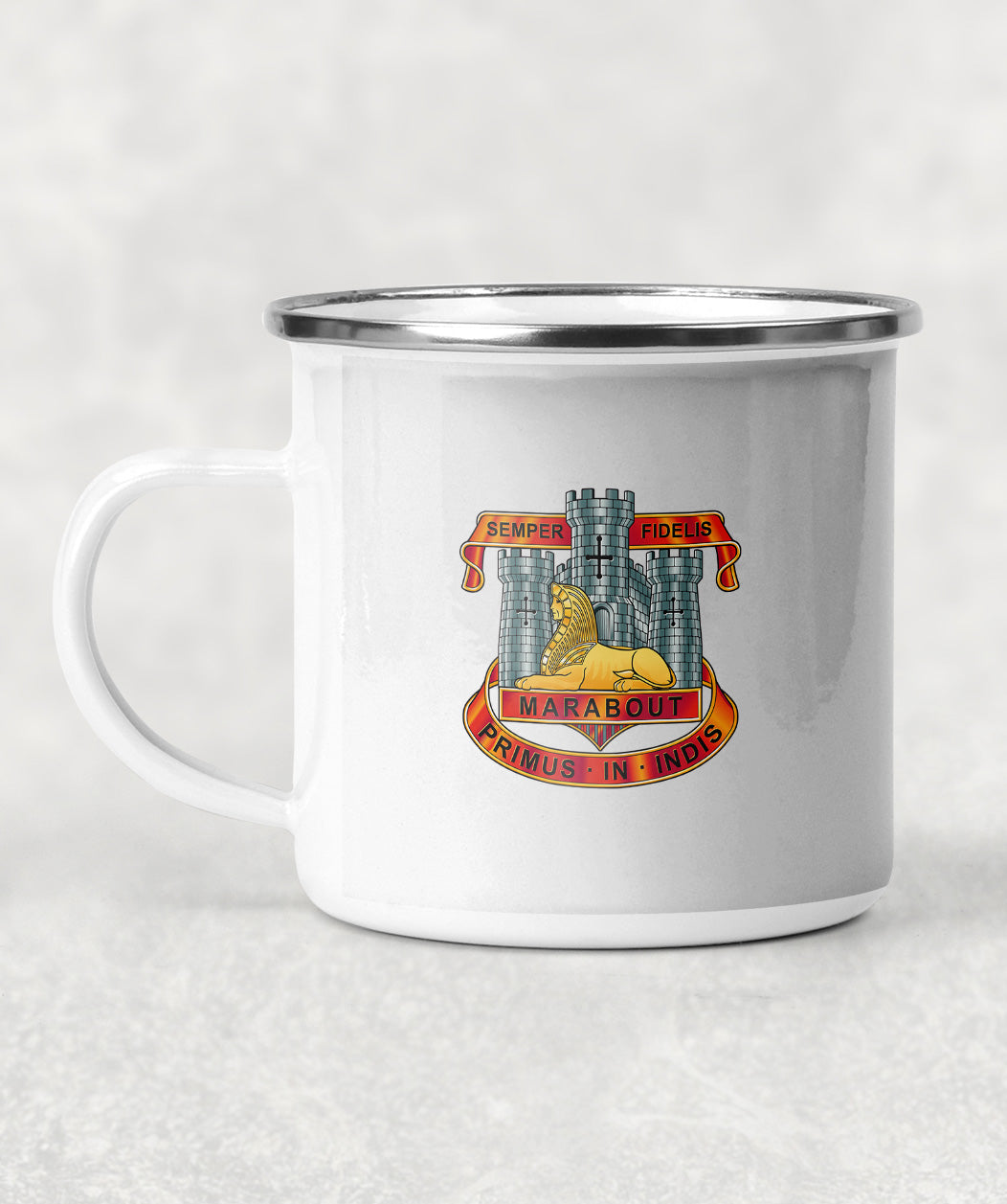 Devonshire & Dorset Regiment Crest - Enamel Mug