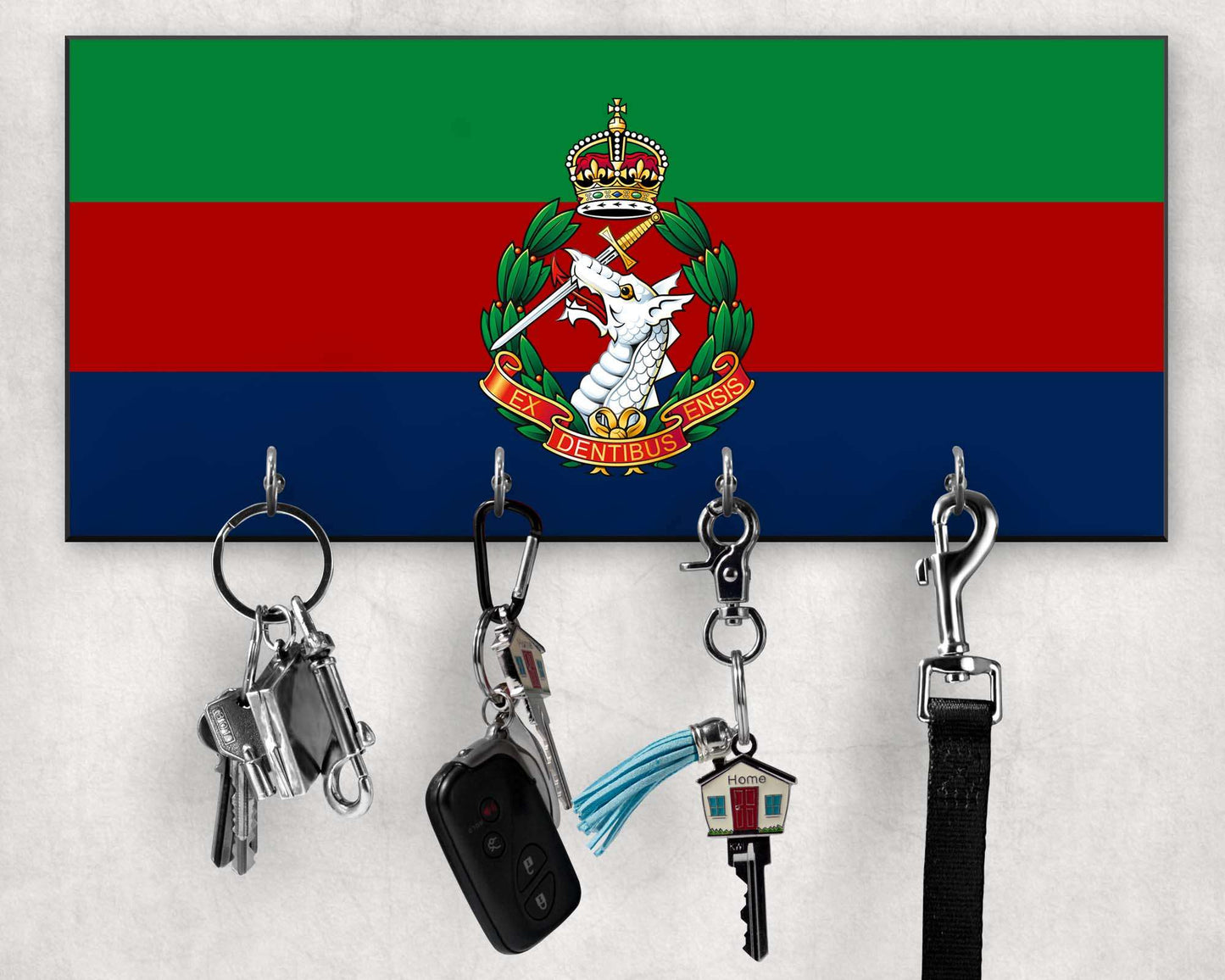 Royal Army Dental Corps - Wooden Key/Beret Hook (New King's Crown)