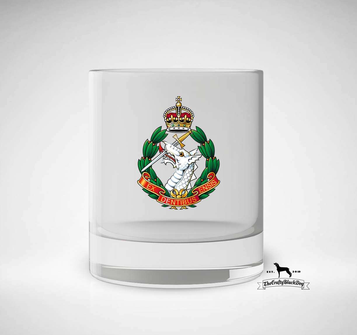Royal Army Dental Corps - Whiskey/Spirit Glass (New King's Crown)