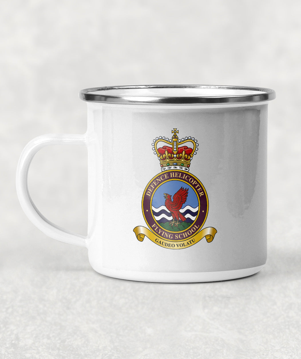 Defence Helicopter Flying School - Enamel Mug