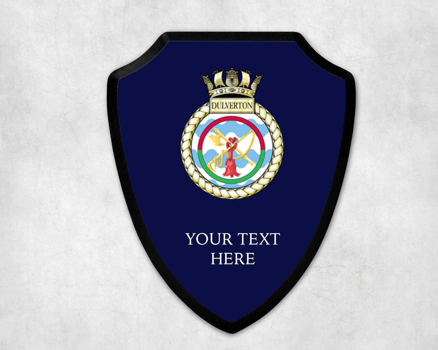 HMS Dulverton - Royal Navy Printed Wall Shield