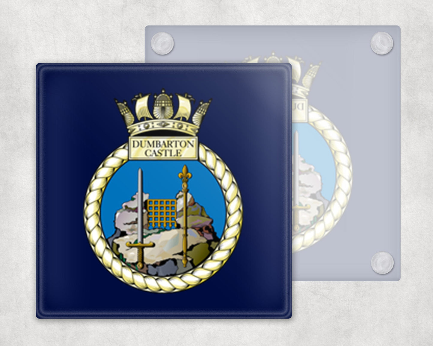 HMS Dumbarton Castle - Glass Coaster