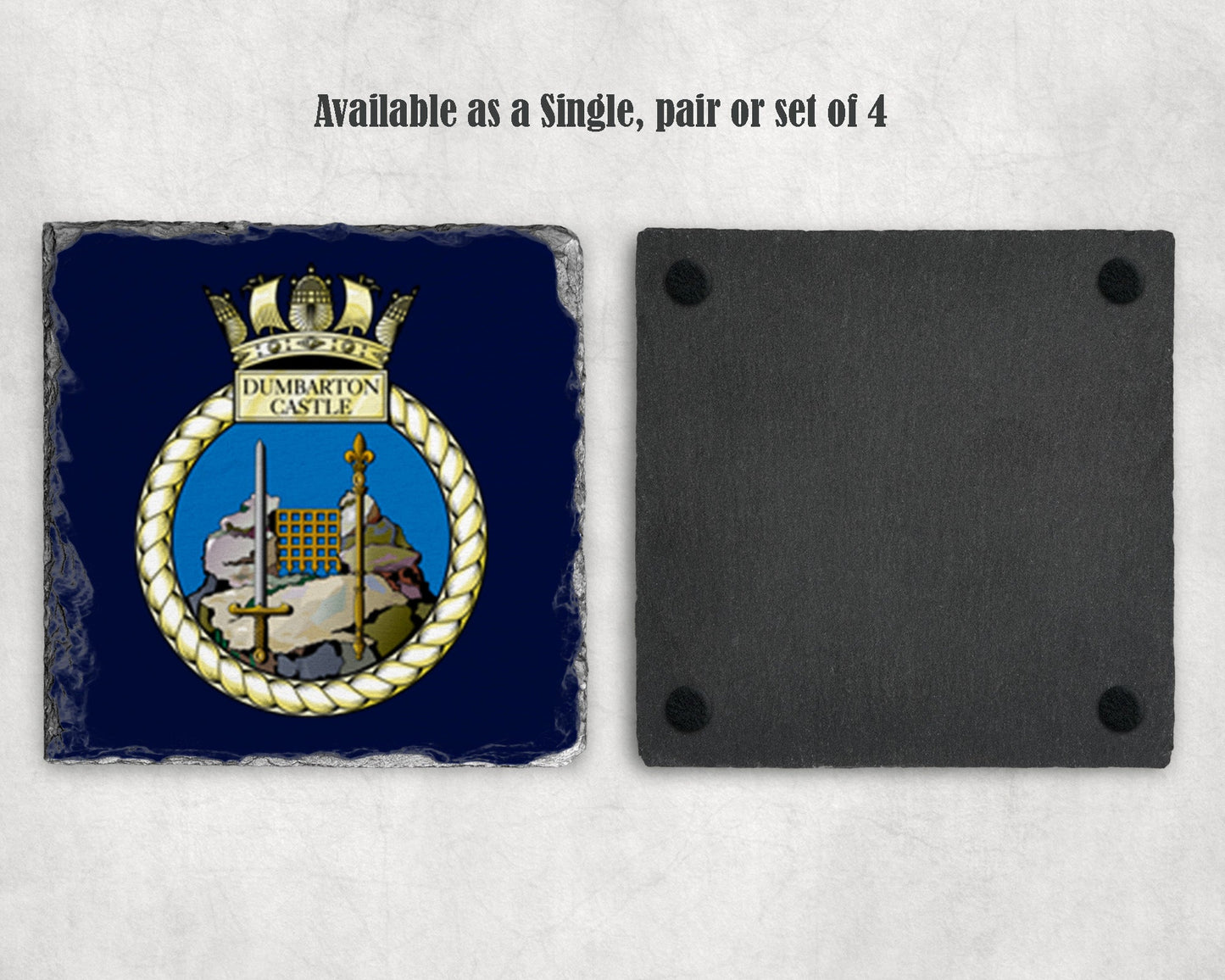 HMS Dumbarton Castle - Slate Coaster