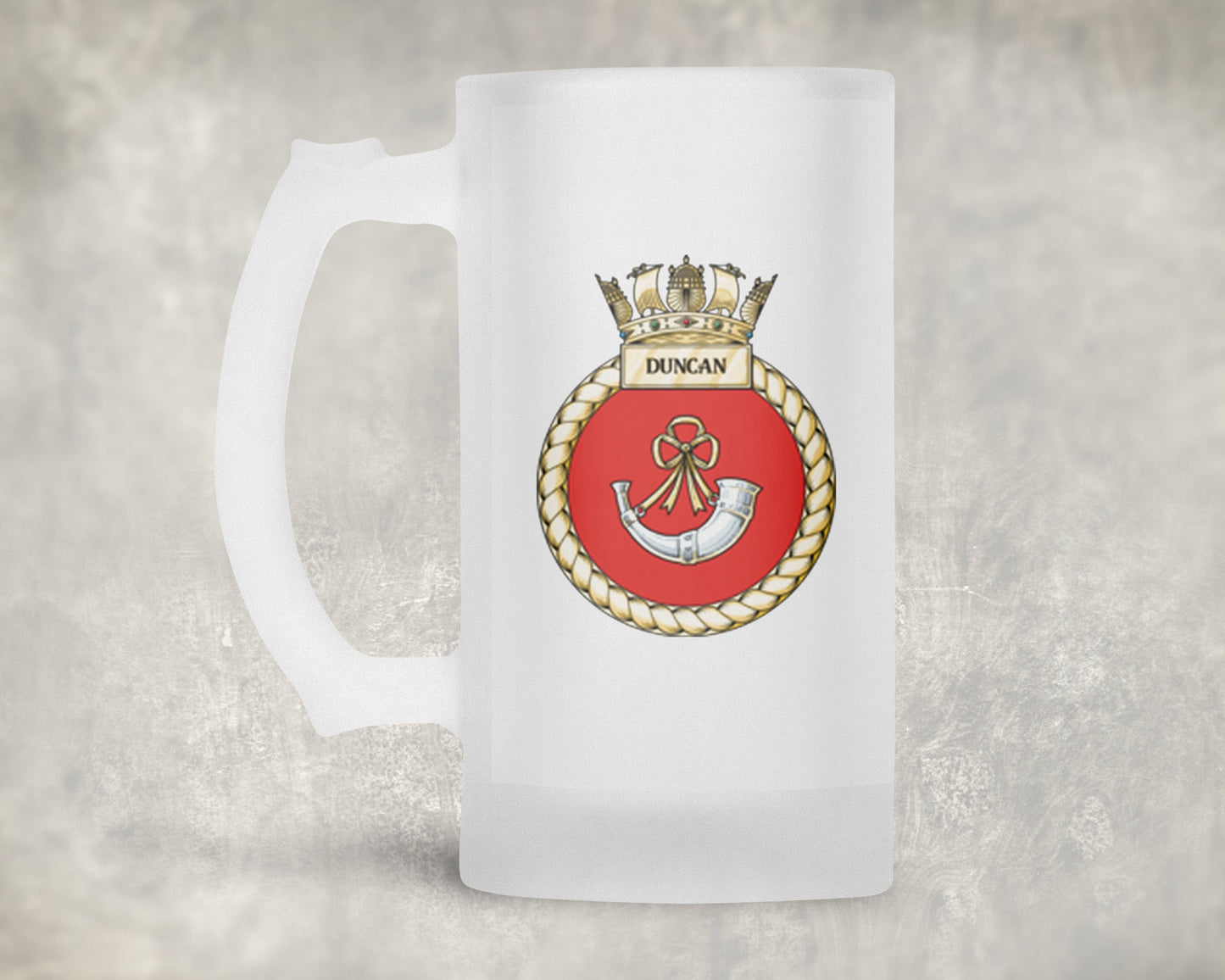 HMS Duncan - Frosted Stein/Tankard/Beer Mug - Frosted Stein/Tankard/Beer Mug