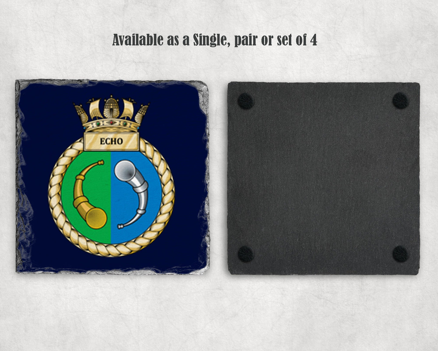 HMS Echo - Slate Coaster
