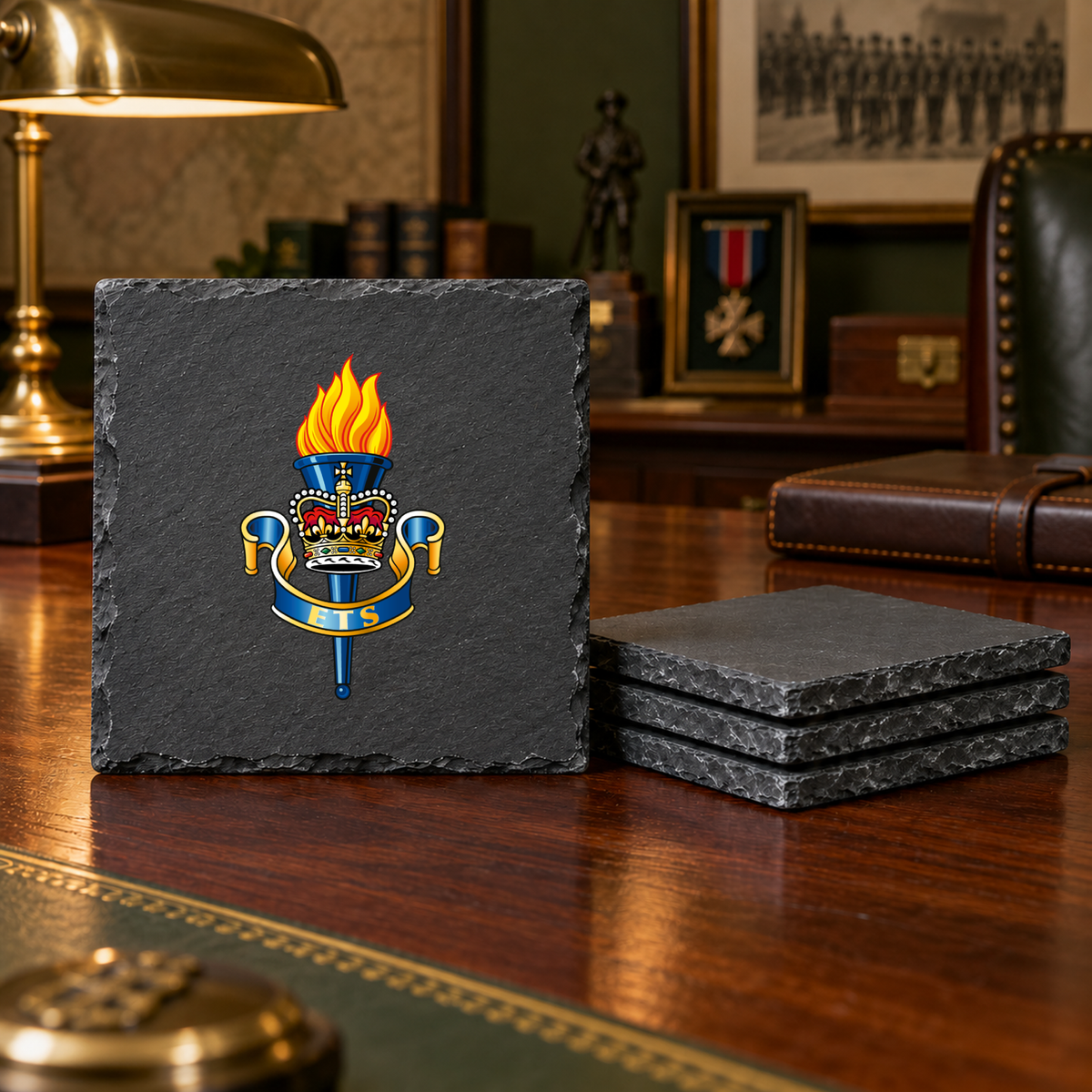 Education Training Services - Slate Coaster Set | The Crafty Black Dog