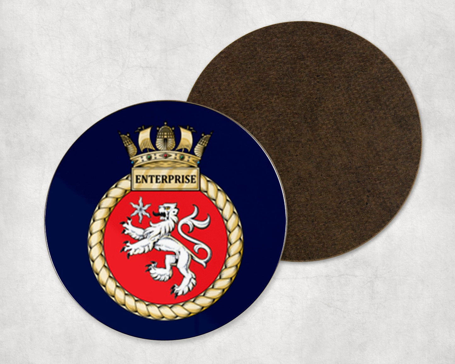 HMS Enterprise - Round Coaster Set