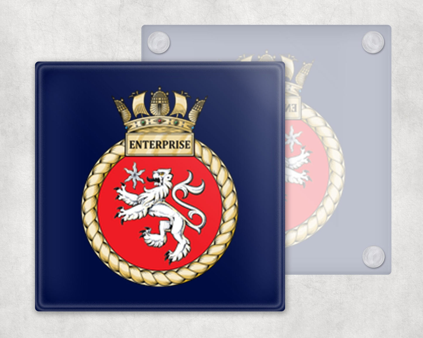 HMS Enterprise - Glass Coaster