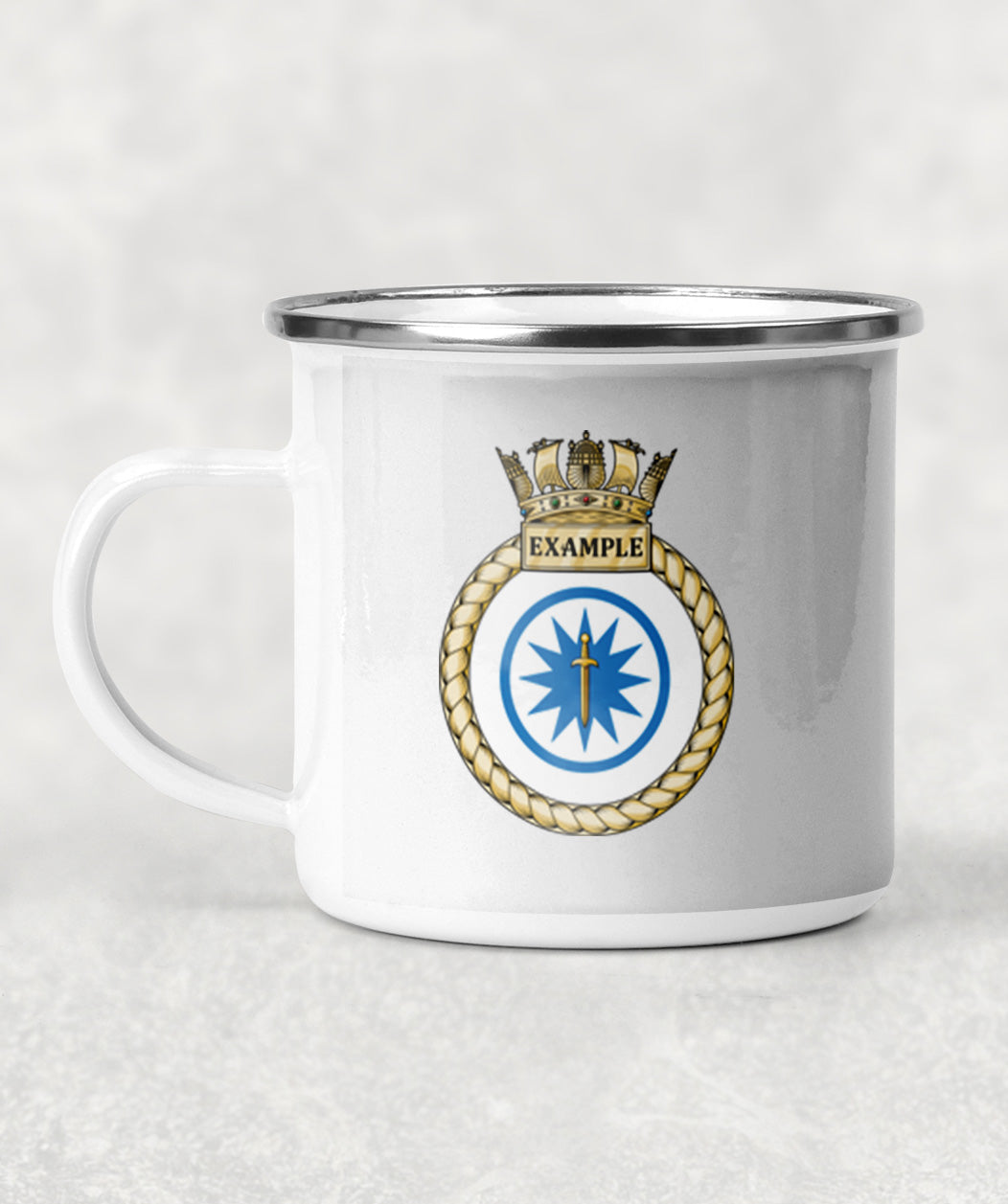 HMS Example - Enamel Mug