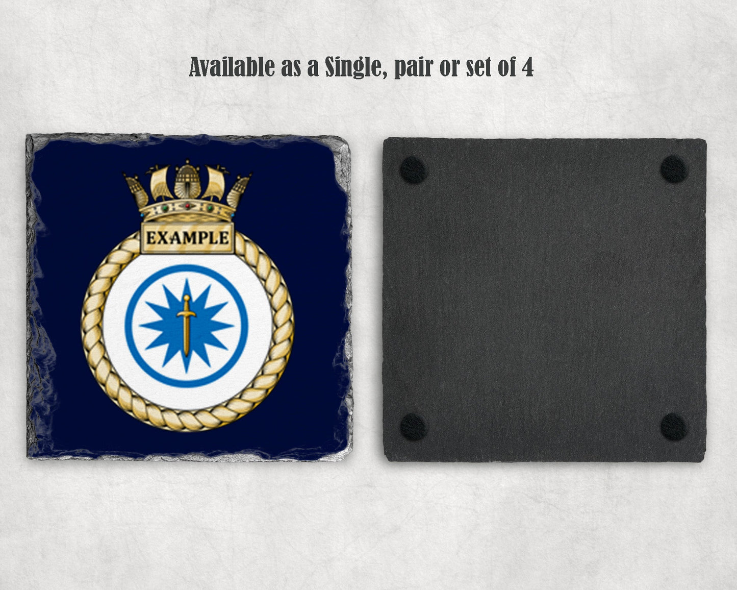 HMS Example - Slate Coaster