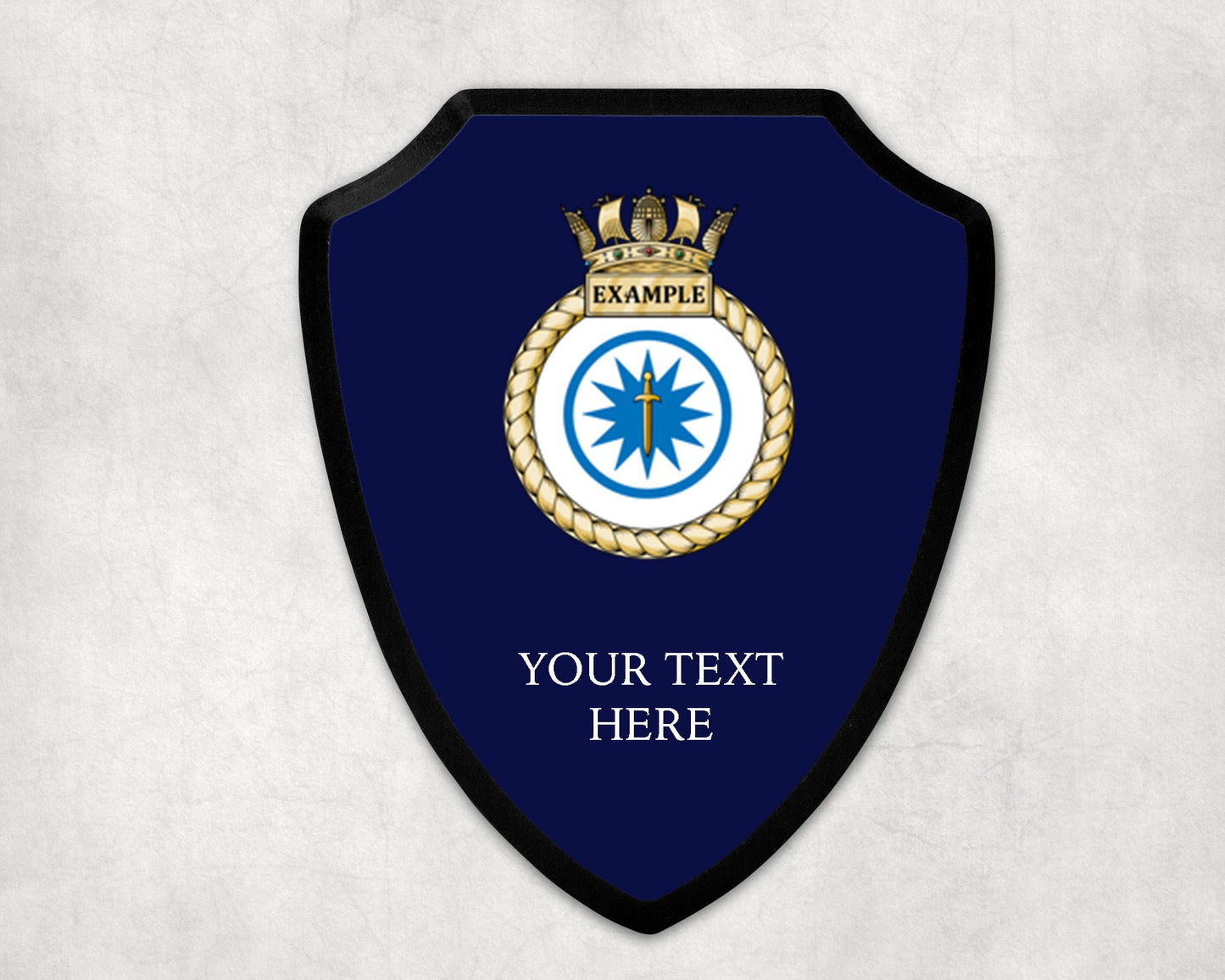 HMS Example - Royal Navy Printed Wall Shield