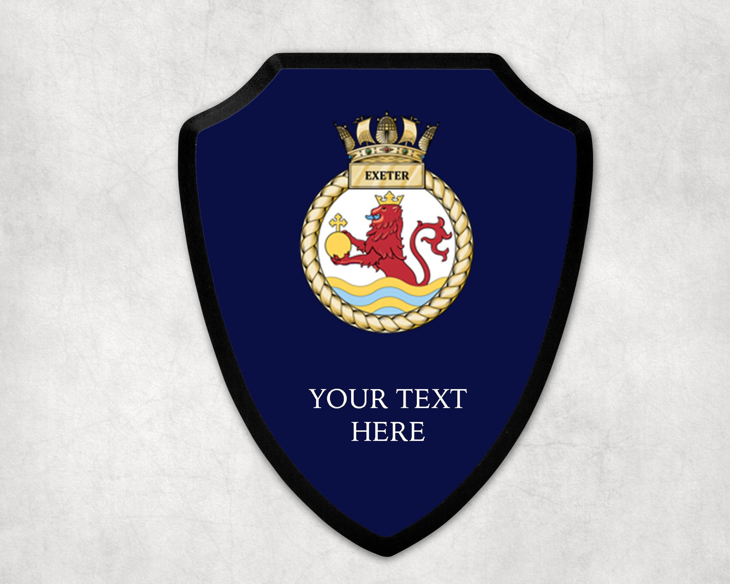 HMS Exeter - Royal Navy Printed Wall Shield