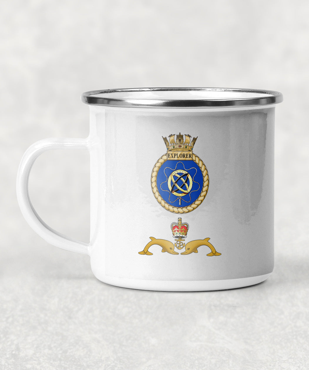 HMS Explorer - Enamel Mug